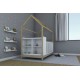 Cama Cuna Casita Montessori Individual con Cambiador