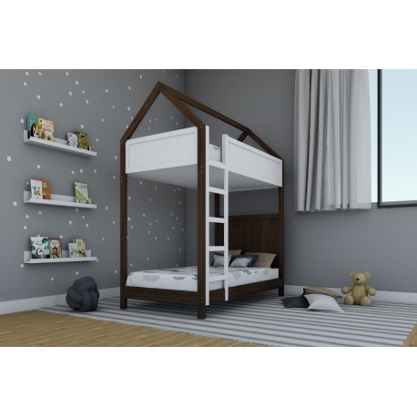 Cama Litera Casita Jr 80x150cm